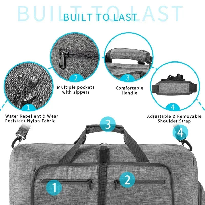 Oxford Travel Duffle Bag – Lightweight & Water-Resistant (65L/85L)
