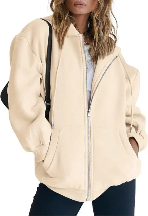 Women's Long Sleeve Hoodie (Dark Grey) | OWNLUXE