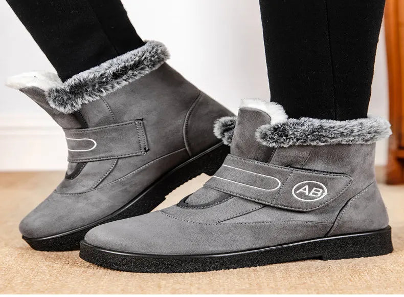 Warm Fur Ankle Boots - Women's Elegant Winter Snow Booties