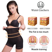 High Waisted Padded Butt Lifter Shapewear - Tummy Control Panty
