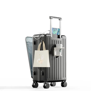Lightweight & Durable Luggage – USB port, 360° Spinner Wheels & Secure