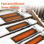 Load image into Gallery viewer, Graphene Heated Snow Melting Mat for Steps, Sidewalks &amp; Driveways
