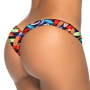 Women Brazilian Print Bikini Bottom Thong Bathing Beach | OWNLUXE