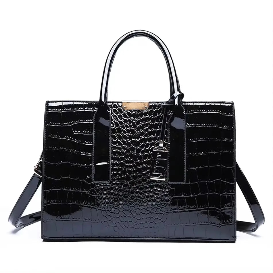 Stylish Patchwork Tote Bag - Soft Microfiber & Chic Sequins