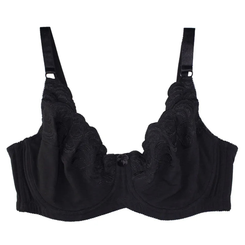 Embroidered Underwire Extended-Size Bralette | OWNLUXE