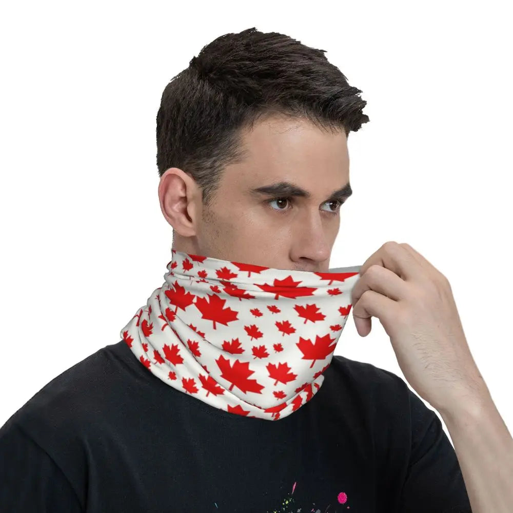 Canadian Flag Maple Leaf Neck Gaiter | OWNLUXE