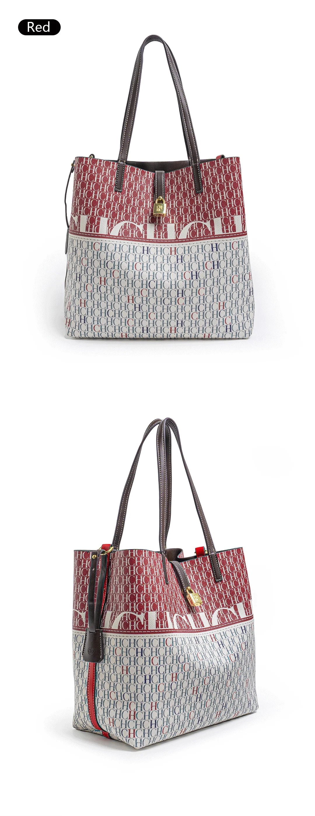 CH Women's Printed Handbag - Large Capacity Commuter Bag
