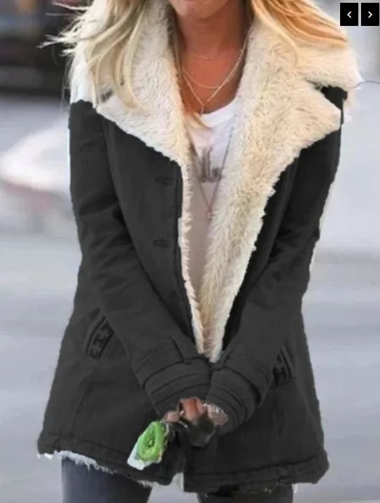 Faux Fur Fleece Coat