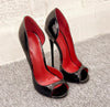 Leather Plus-Size Ultra-High Heel (Red Style 2) | OWNLUXE