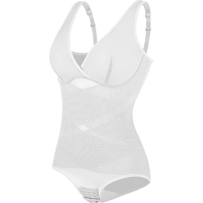 Full Body Shaper Bodysuit - Breathable Tummy Control & Butt Lifter with Mesh Design