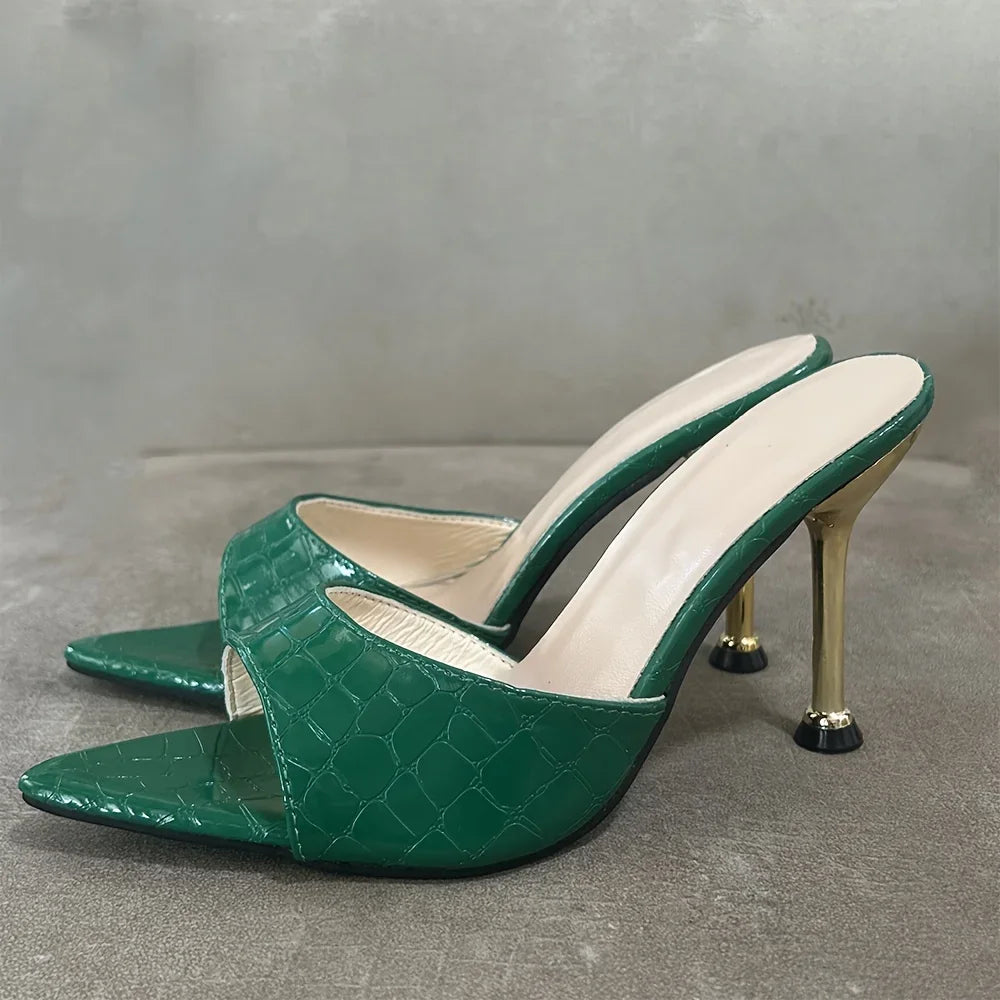Stiletto High-Heel Peep-Toe High Heels | OWNLUXE