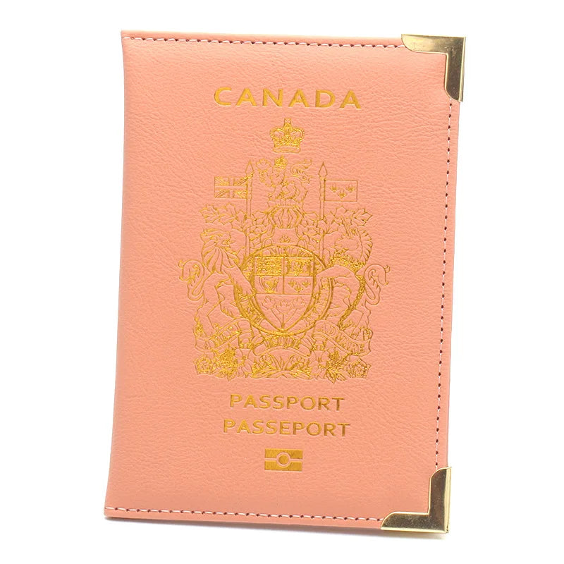 Canada Passport Holder & Travel Organizer – PU Leather Wallet