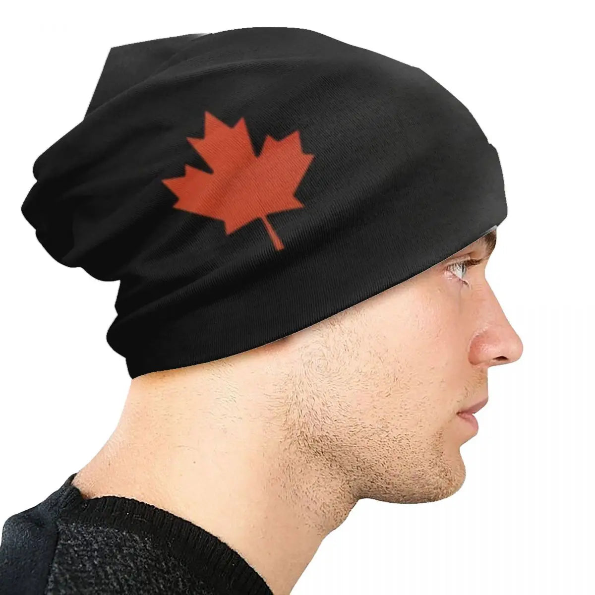 Canadian Flag Beanie – Unisex Winter Knitted Hat Canadian Patriotic | OWNLUXE