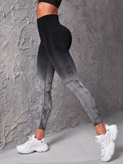 Seamless High Waist Scrunch Tie-Dye Leggings – Push-Up