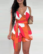 Load image into Gallery viewer, High Street Women&#39;s Print Lace-Up Dress
