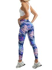Seamless High-waisted Nude Felling Printed Pants Women's | OWNLUXE