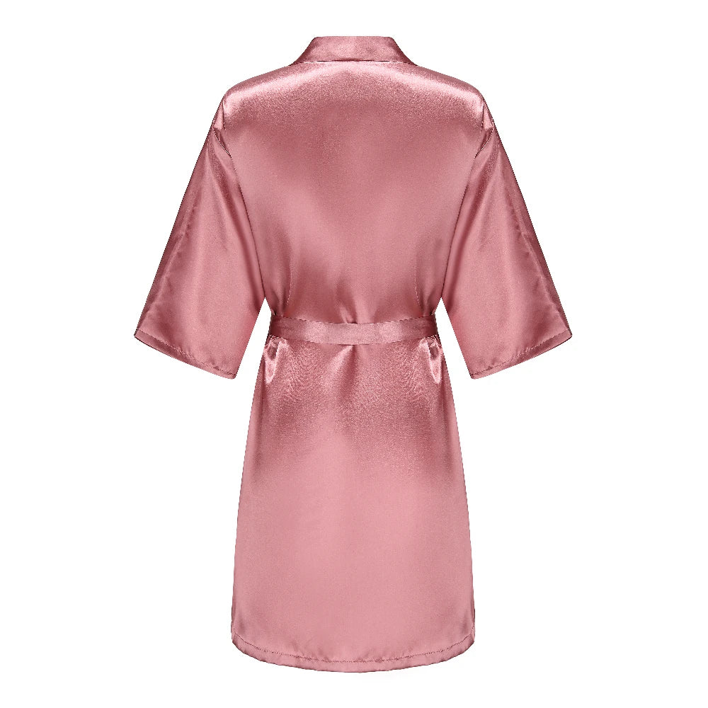 Satin Bridal Robe – Bridesmaid & Wedding Party Bathrobe | OWNLUXE
