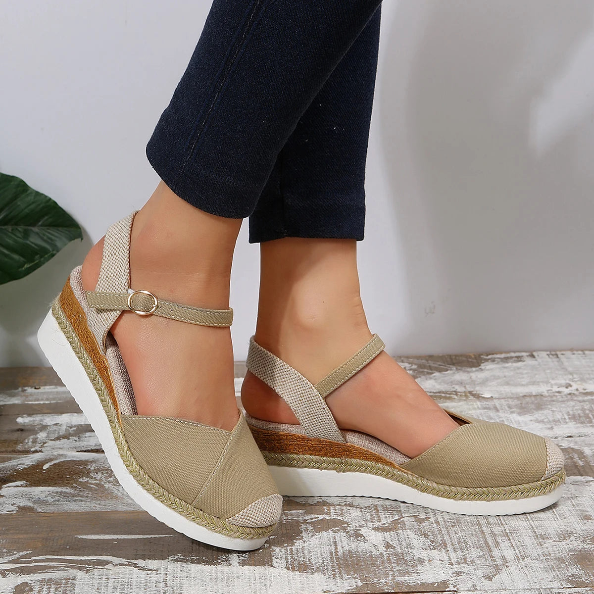 Women's Closed Toe Platform Wedge Sandals – Shop at OWNLUXE