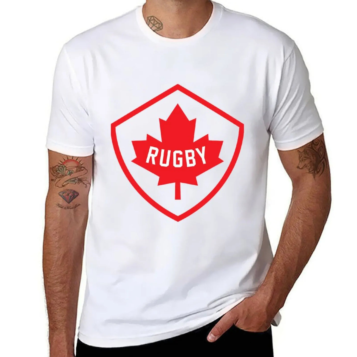 Canada Rugby Graphic T-Shirt – Oversized Plus Size | OWNLUXE
