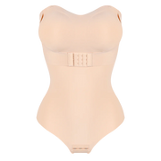 Large Size Strapless Thong Bodysuits Women Belly Control Full Body Shaper Adjustable Bust Removable Push Up Breast Underwear 4XL