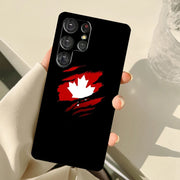 Canada Canadian Flag Case For Samsung Galaxy S25 Ultra S21 S22 S23 S24 Ultra S9 S10 Plus S20 FE S24 FE Back Cover