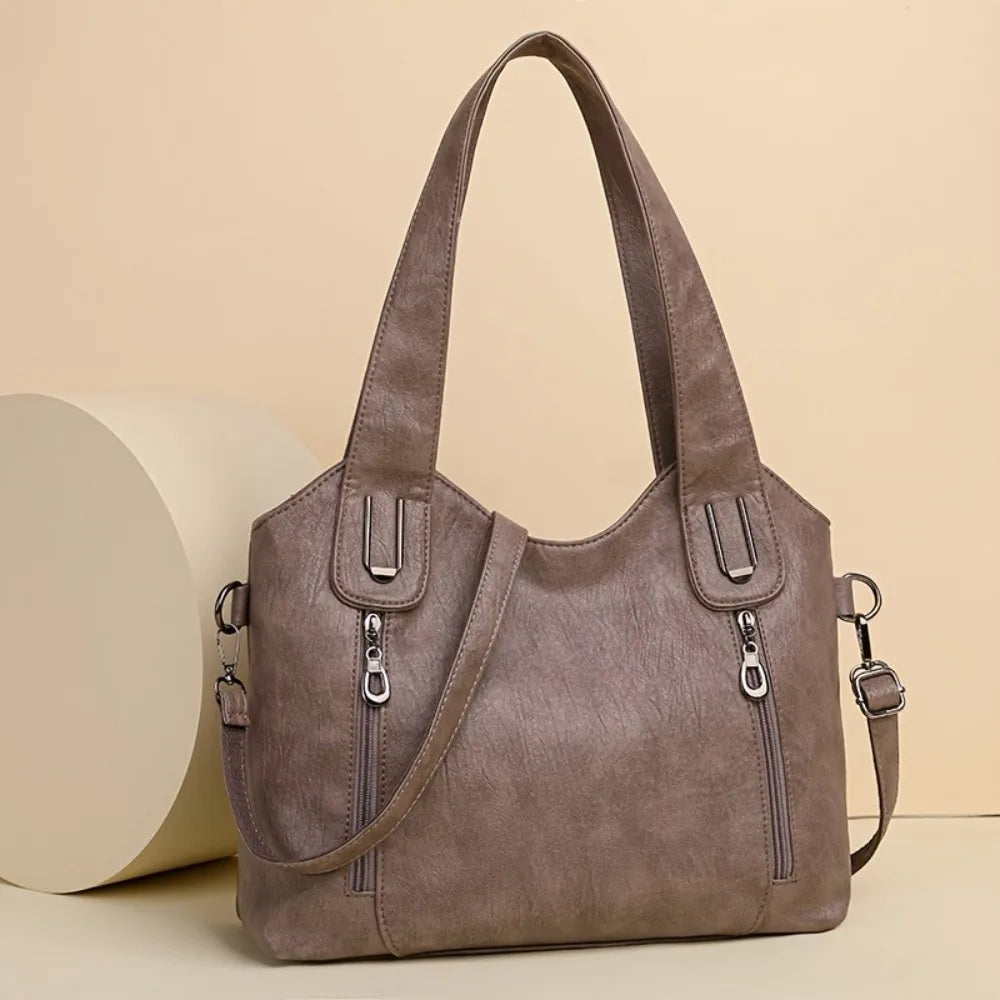 Spacious Leather Removable-Strap Crossbody Bag | OWNLUXE