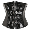 Plus-Size Faux Leather Waist Cincher Trainer | OWNLUXE
