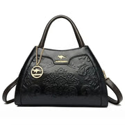 Animal Print Large Capacity Tote Bag - Soft Leather Crossbody | OWNLUXE