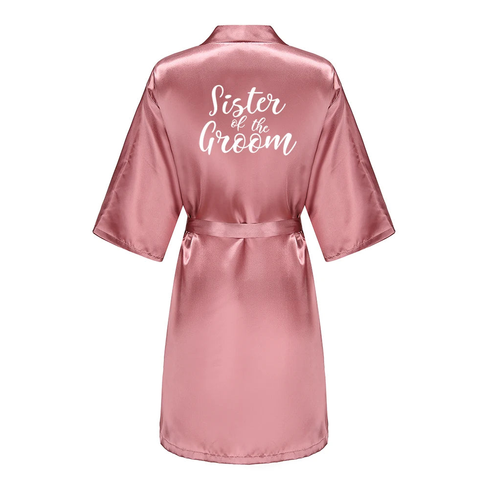 Satin Bridal Robe – Bridesmaid & Wedding Party Bathrobe | OWNLUXE