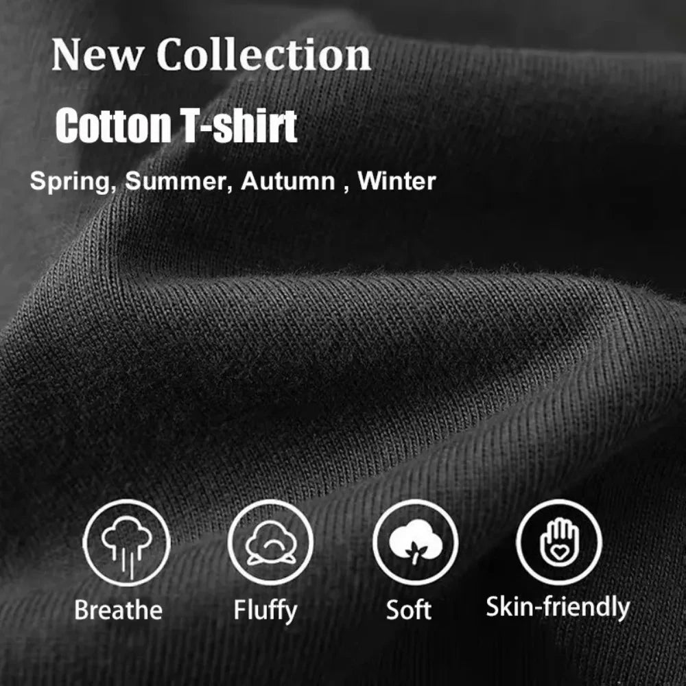 👕 Solid Cotton Tee – Breathable &amp; Customizable Comfort | T-shirt Uni Coton Respirant – Confort Personnalisable