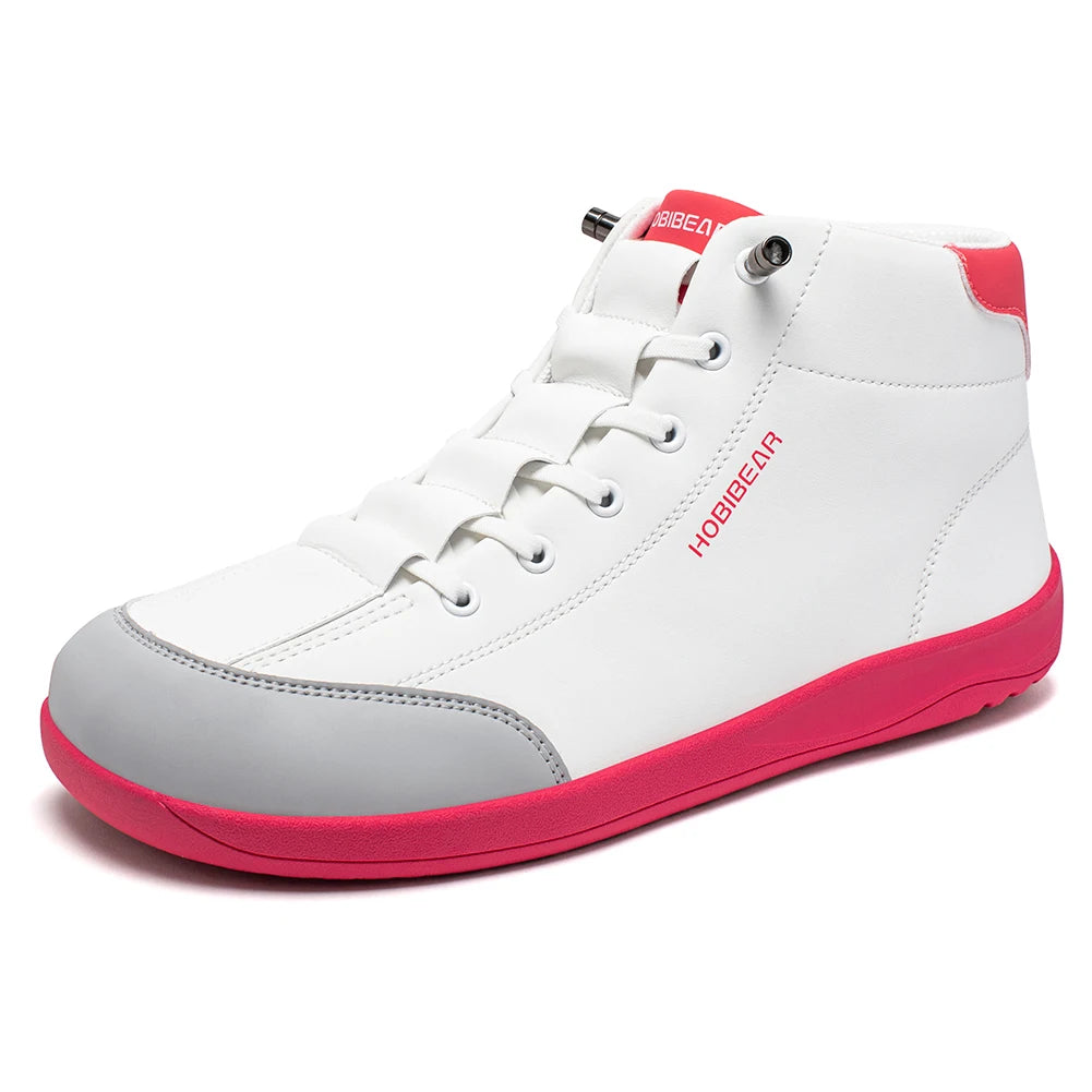 Mid-Top Barefoot Ankle Boots – Wide Toe Minimalist Sneakers