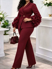 Women's High Waist Straight Leg Long Sleeve Jacket | OWNLUXE