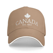 Canada Est. 1867 Maple Leaf Baseball Cap – Unisex Snapback Trucker Hat | OWNLUXE
