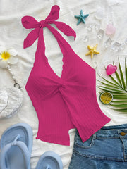 Cropped Backless Crop Top | OWNLUXE