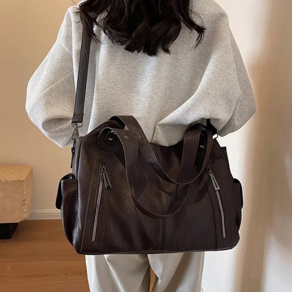 Luxury Soft Shoulder Tote Bag - Versatile Everyday Handbag