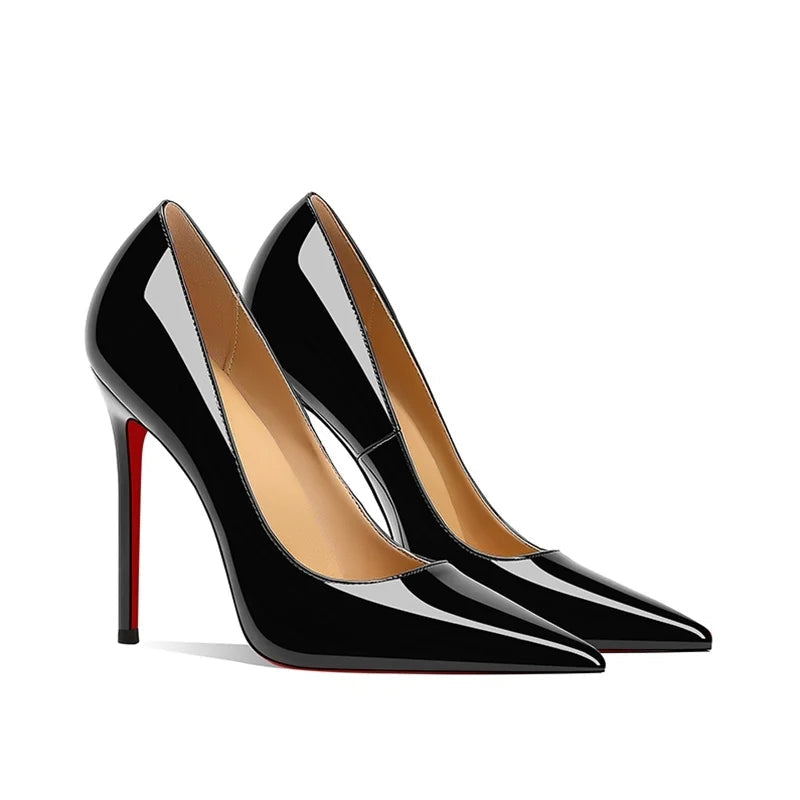 Luxury Red Bottom Stiletto Pumps | Pointed Toe High Heels | OWNLUXE
