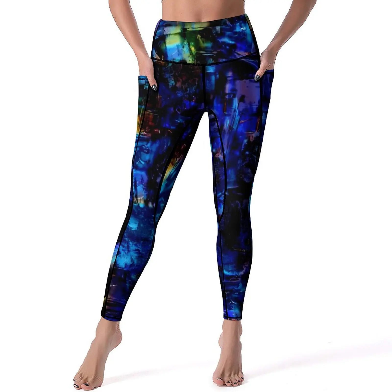 Women's High-Waist Printed Leggings – Stretchy, Comfortable & Casual