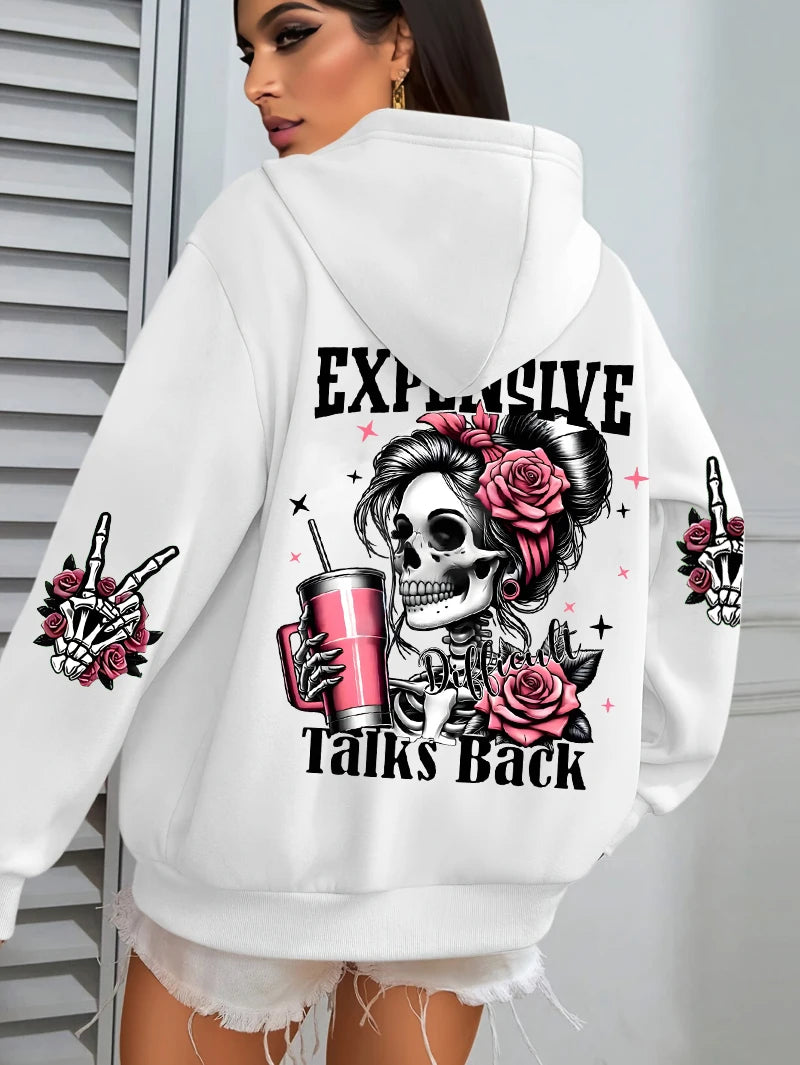 Women's Expensive Talks Hoodie | OWNLUXE