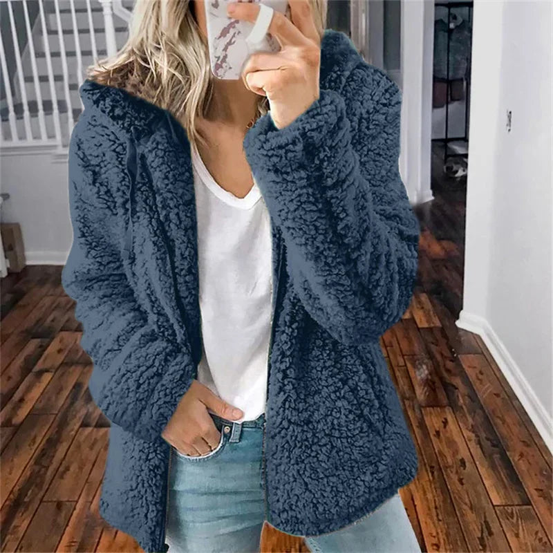 Women’s Zip Up Hoodie – Cozy Hooded Layer for Autumn & Winter