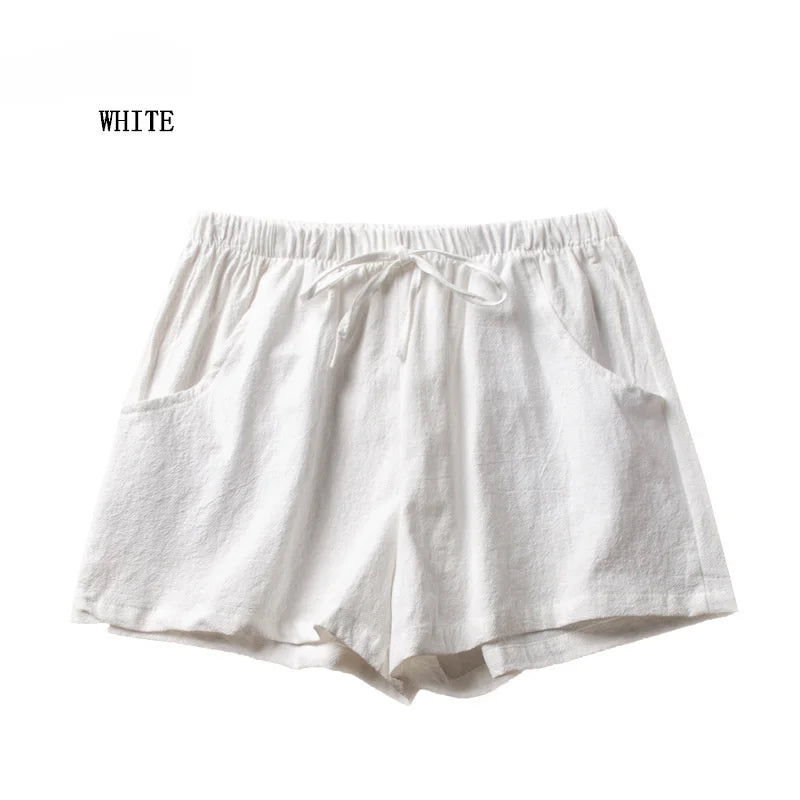 Linen High-Waist Sport Shorts | OWNLUXE