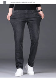 Men's Straight-Leg Dad Jeans – Soft Regular Fit Denim