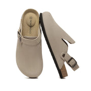 Women's Leather Suede Arch-Support Clogs | OWNLUXE