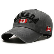 Vintage Canada Baseball Cap - Washed Cotton Adjustable Unisex Hat