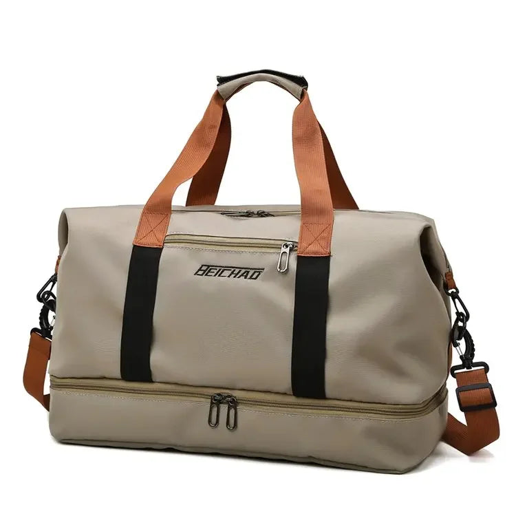 Unisex Large Capacity Travel Tote Bags Women Canvas Travel Handbag Men Sports Shoulder Bag Waterproof Travel Duffle Bag Foldable