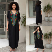 Women's Short Sleeve V-Neck Dress | OWNLUXE
