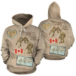 Load image into Gallery viewer, Custom 3D Canada Flag Hoodie - Personalized Photo Print Sweatshirt
