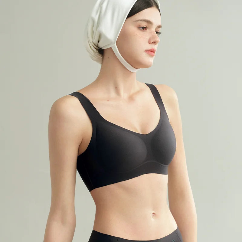 Women's Breathable Seamless Push Up Bra (Cloud Green) | OWNLUXE