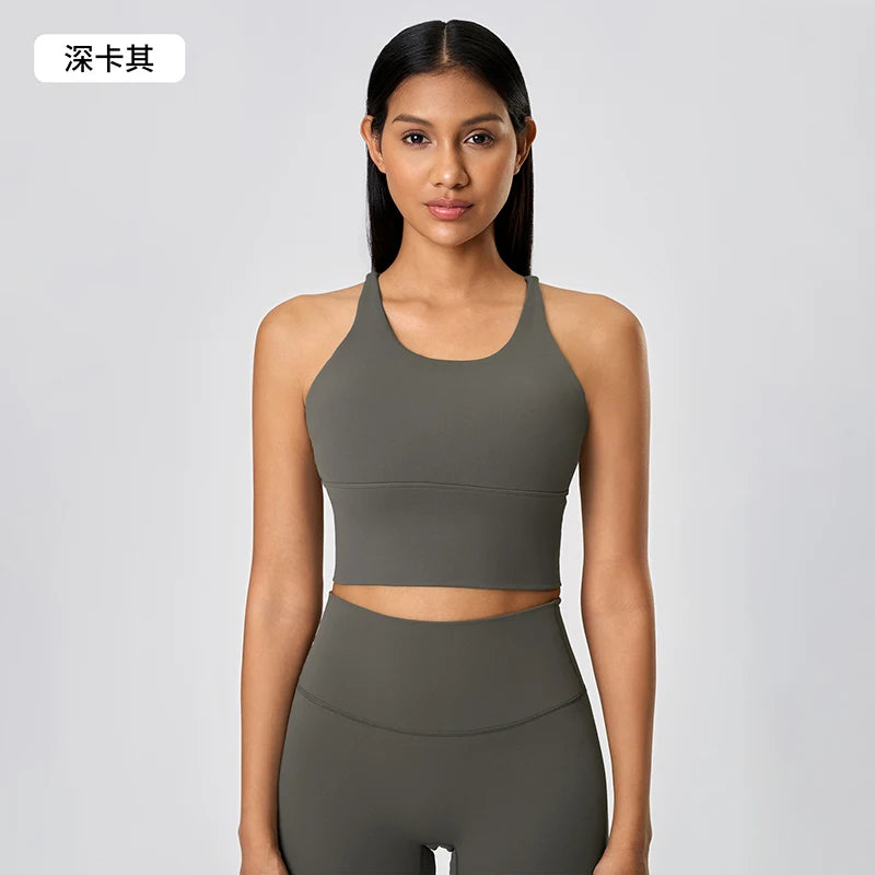 Supportive Nylon Push-Up Sports Bra | OWNLUXE
