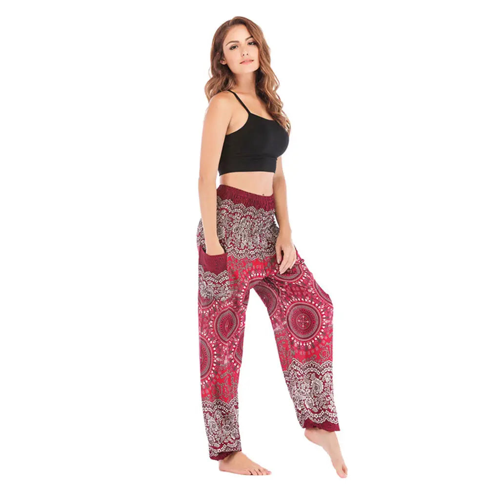 Women’s High-Waist Floral Bloomers – Loose, Lightweight & Boho