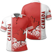 Maple Leaf Flag Polo Shirt For Men's Clothing Canada T-Shirt | OWNLUXE